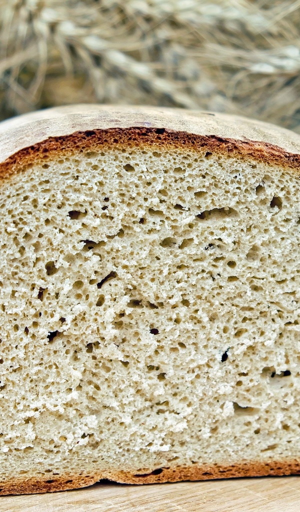 Вкусный ароматный свежий хлеб вблизи