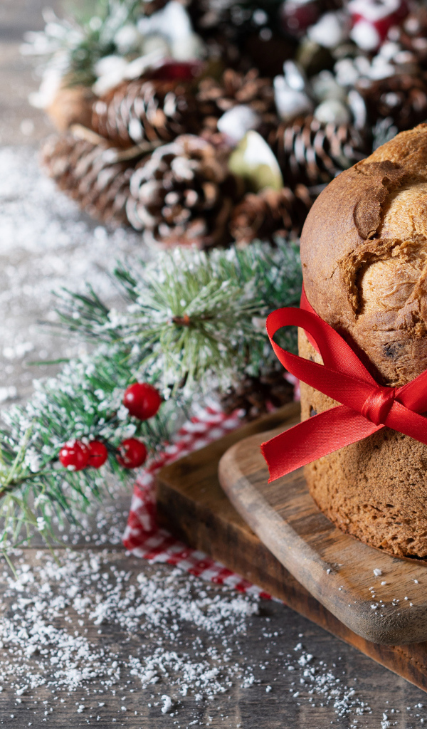 Свежий хлеб с красной лентой