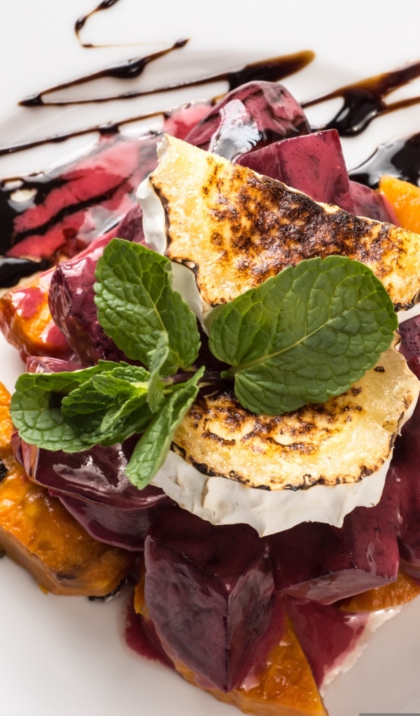 Запеченная тыква с шоколадом