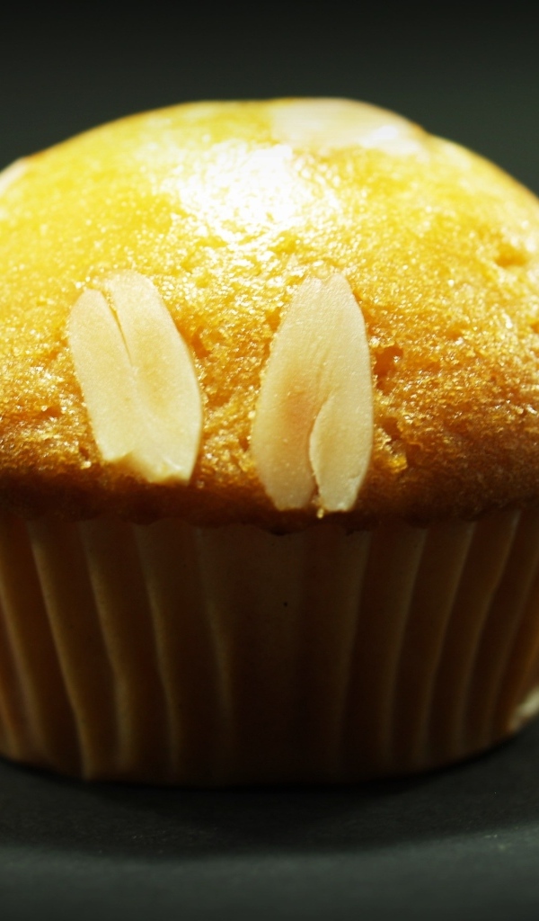 Кекс с арахисом крупным планом