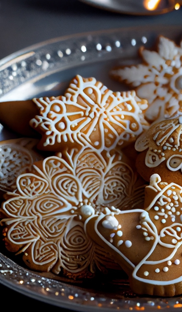 Фигурное печенье в сахарной глазури 