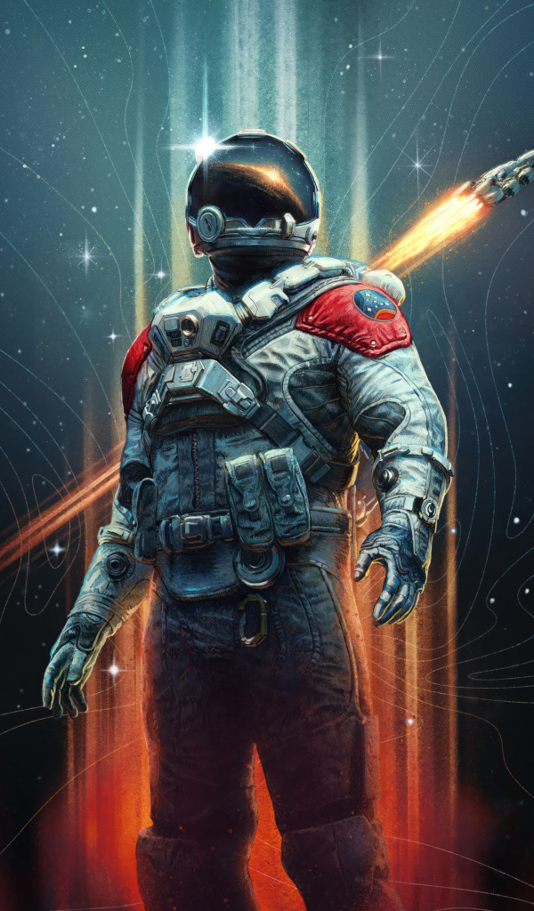 Астронавт из новой компьютерной игры Starfield