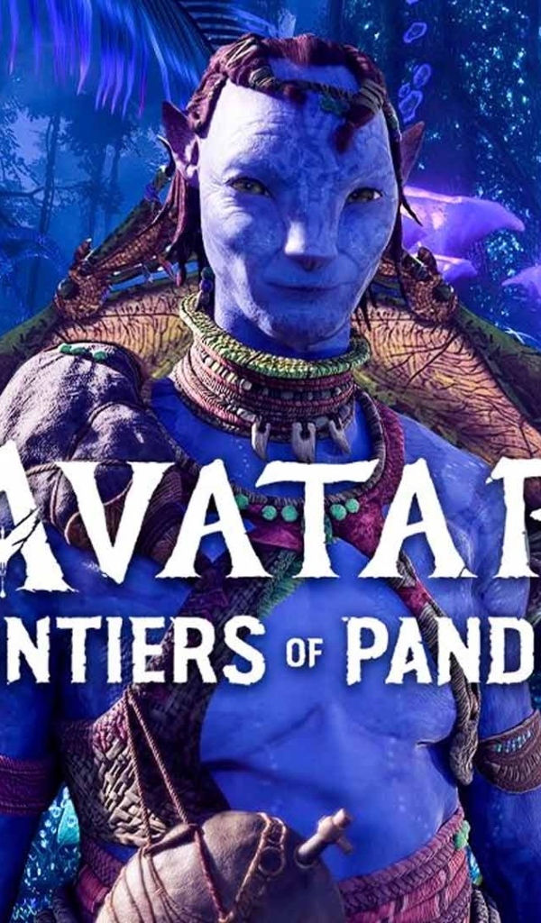 Красочный постер компьютерной игры Avatar: Frontiers of Pandora
