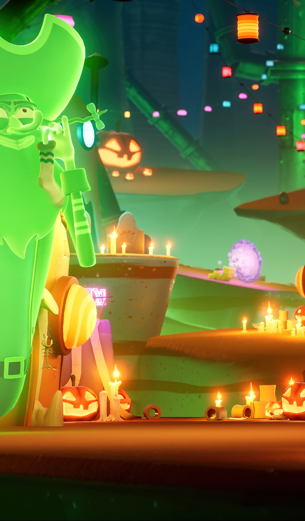 Кадр  компьютерной игры SpongeBob SquarePants: The Cosmic Shake