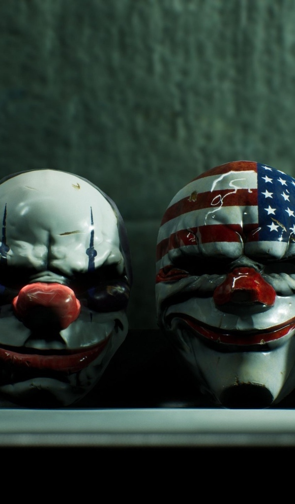 Masks from the computer game Payday 3