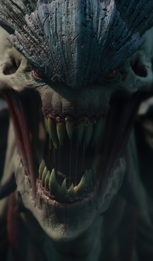 Монстр из компьютерной игры Warhammer 40,000: Space Marine 2