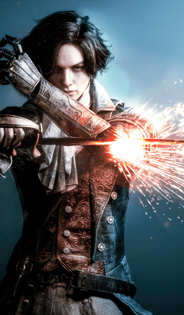 Персонаж Пиноккио с мечом компьютерная игра Lies of P