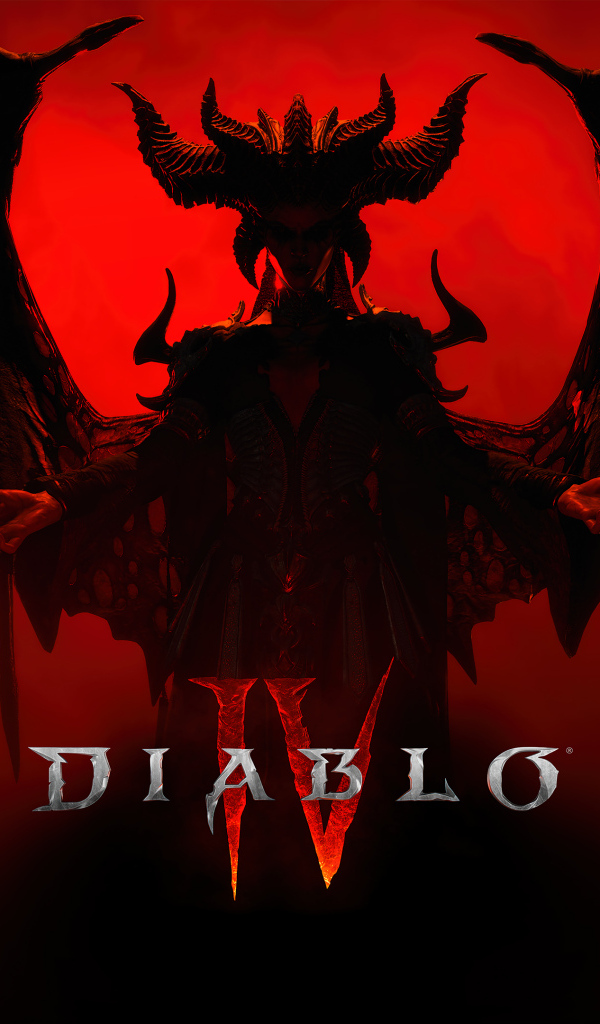 Постер новой компьютерной игры Diablo IV, 2023