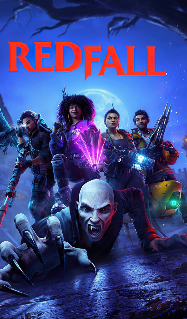 Постер с монстрами компьютерная игра Redfall, 2023