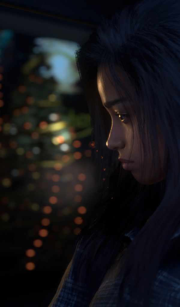 Грустная девушка персонаж компьютерной игры Forspoken