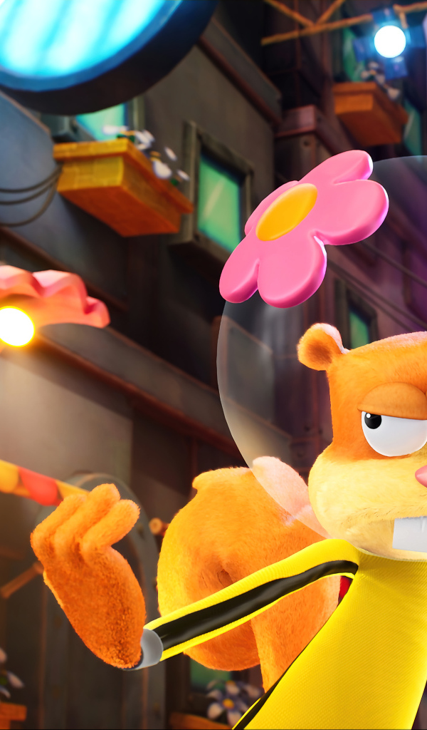 Белка Сэнди компьютерная игра SpongeBob SquarePants: The Cosmic Shake