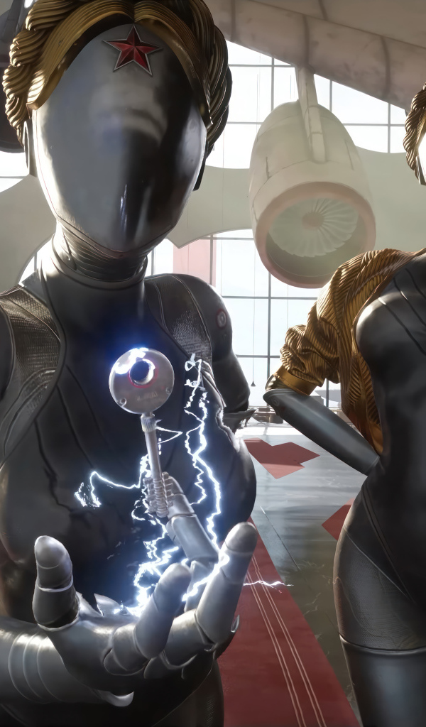 Две девушки робота из компьютерной игры Atomic Heart