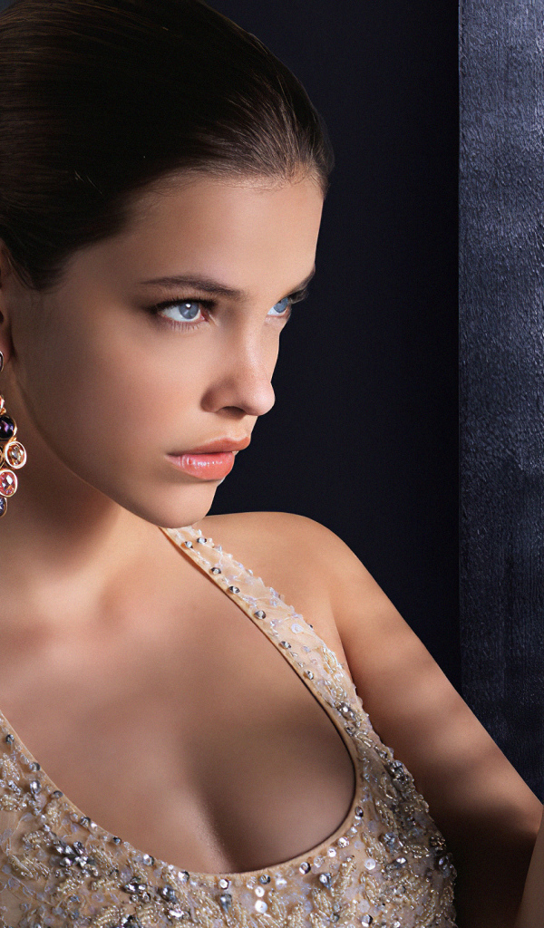 Модель Барбара Палвин стоит у окна