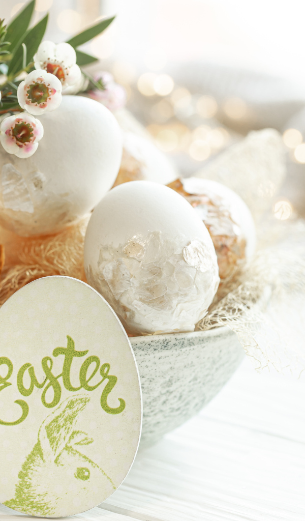 Красивые яйца с цветами на Пасху