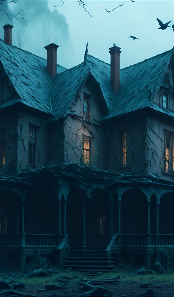 Старый дом в зловещем лесу