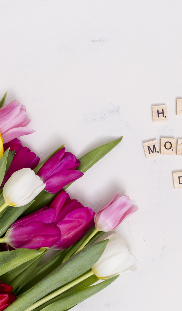 Красивый букет тюльпанов на международный женский день