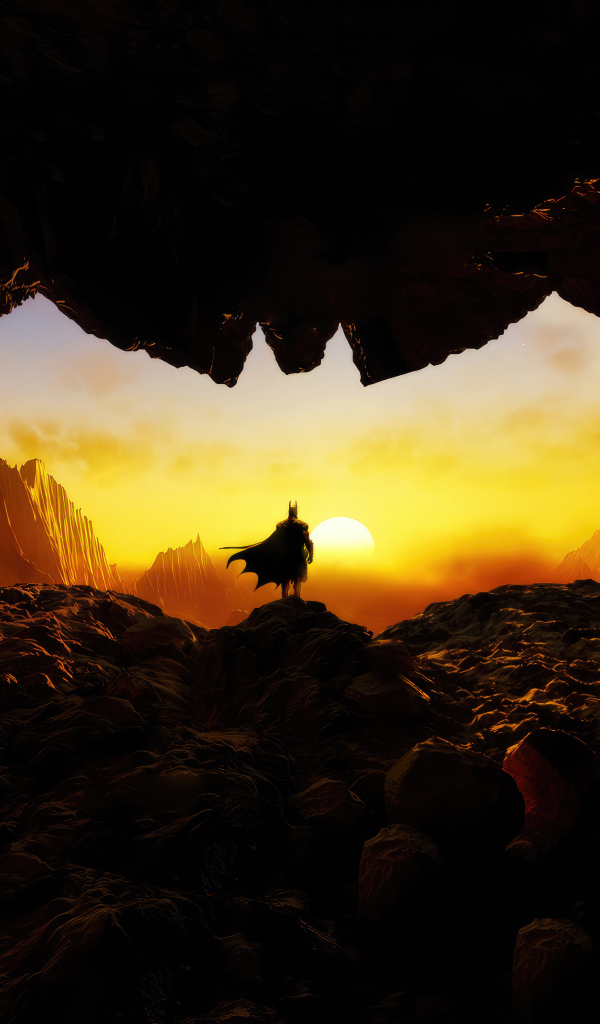 Выход в пещере в форме Бэтмена