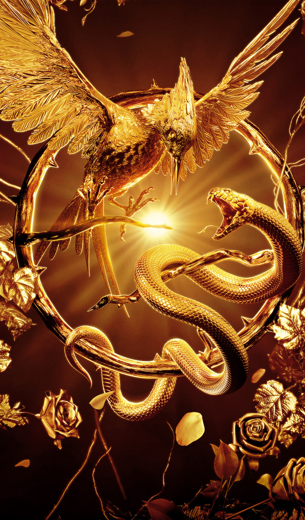Красивый постер фильма Голодные игры: Баллада о змеях и певчих птичках