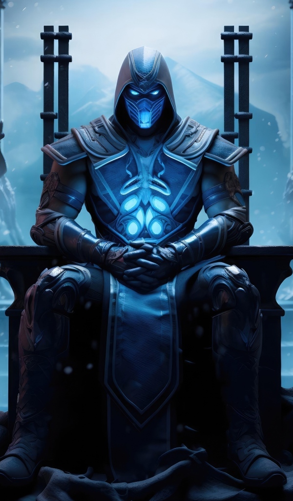 Мастер Саб-Зиро сидит на троне