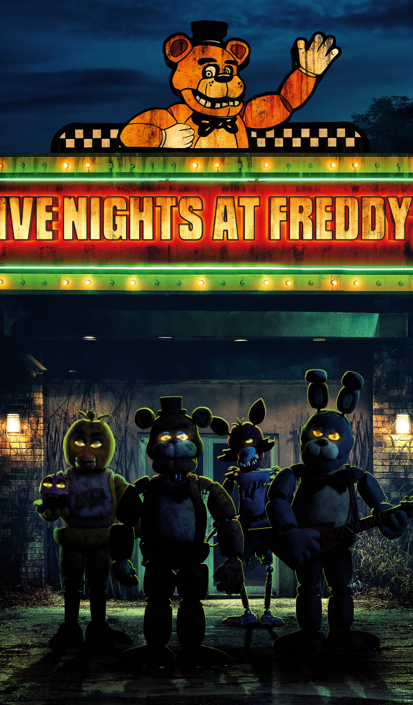 Постер нового фильма Пять ночей с Фредди, 2023