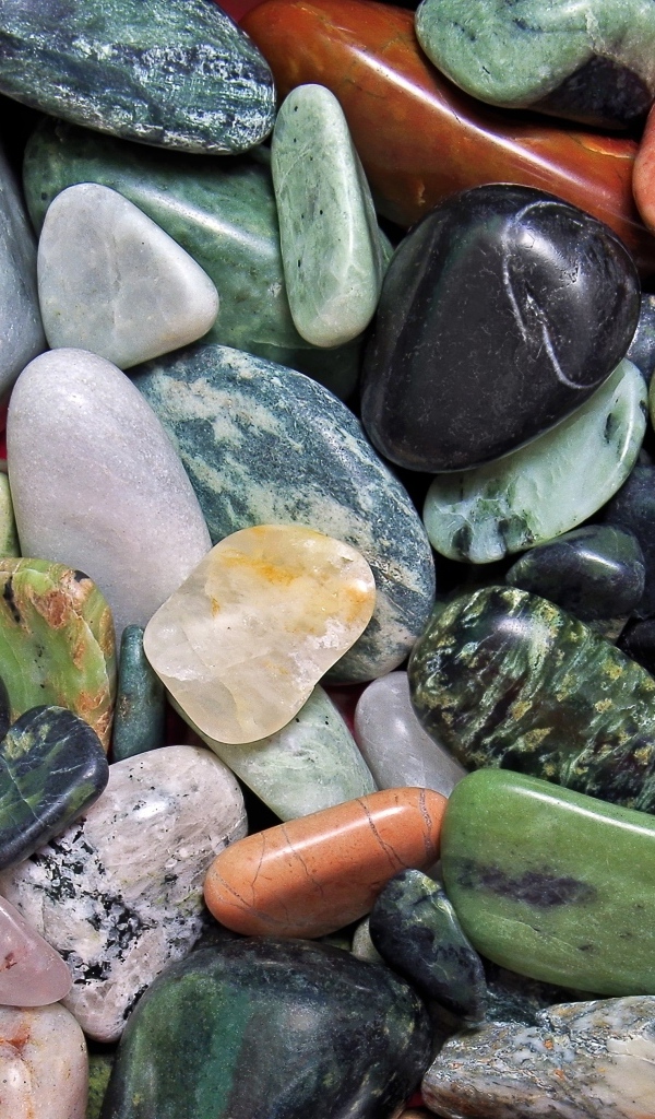 Разноцветные минералы крупным планом