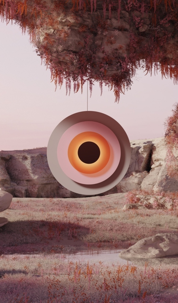 Круг для игры в дартс в горах