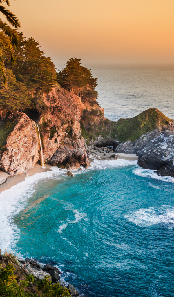 Голубая лагуна с пальмами