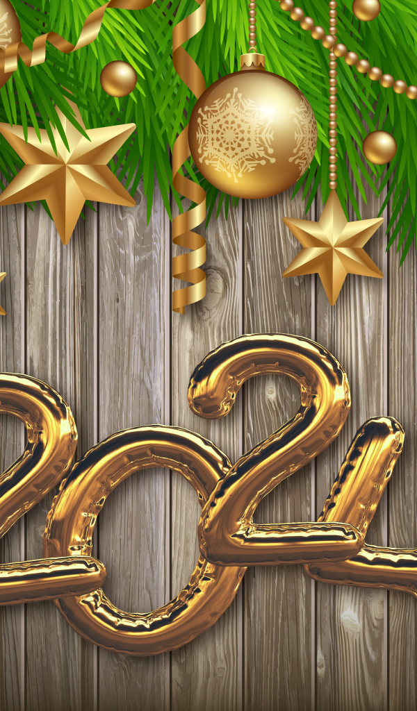 Красивый новогодний декор и цифры на новый год 2024