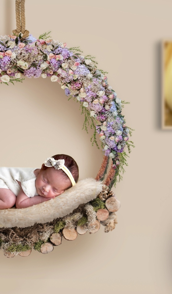 Красивая фотосессия новорожденного ребенка