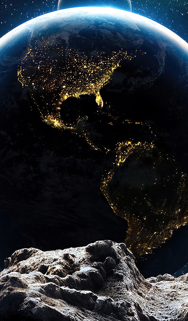 Большой астероид летит в сторону планеты земля