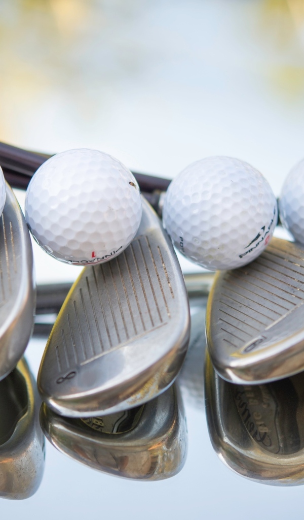 Клюшки и мячи для игры в гольф