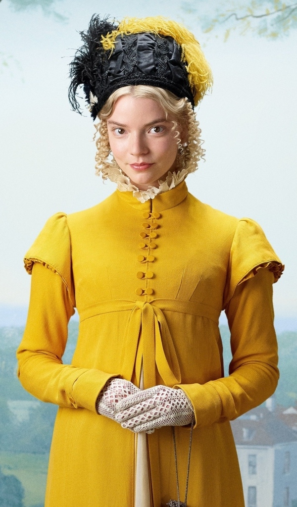 Актриса Аня Тейлор-Джой в желтом наряде