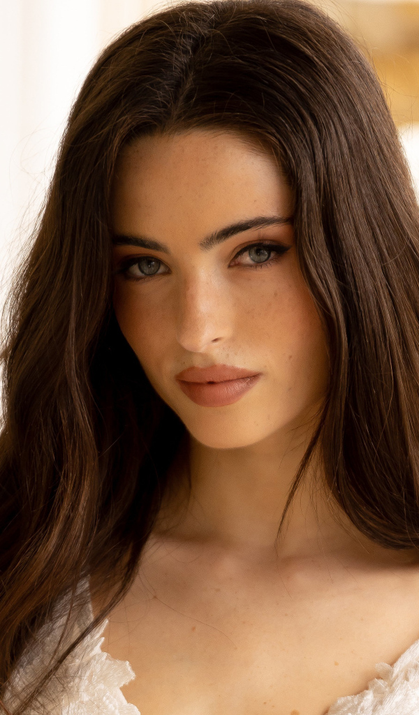 Красивая брюнетка, актриса Рени Мерден