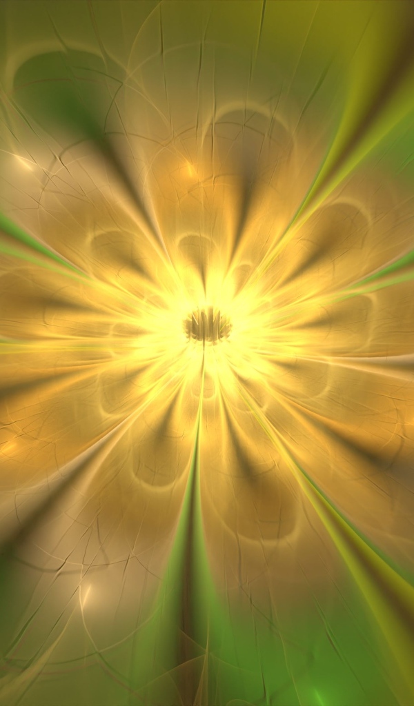 Красивый абстрактный цветок с желтой серединкой