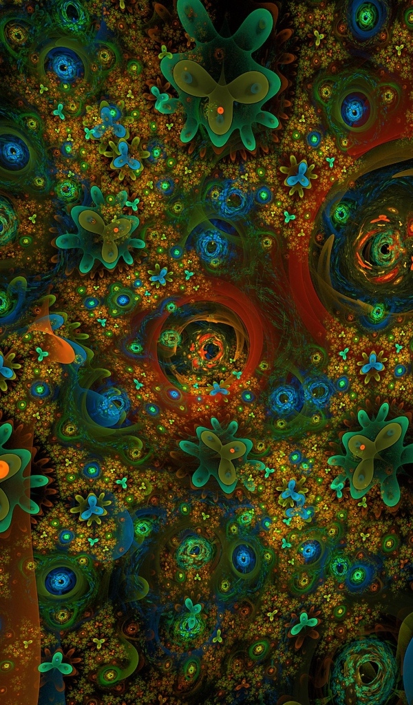 Зеленые абстрактные листья на фоне