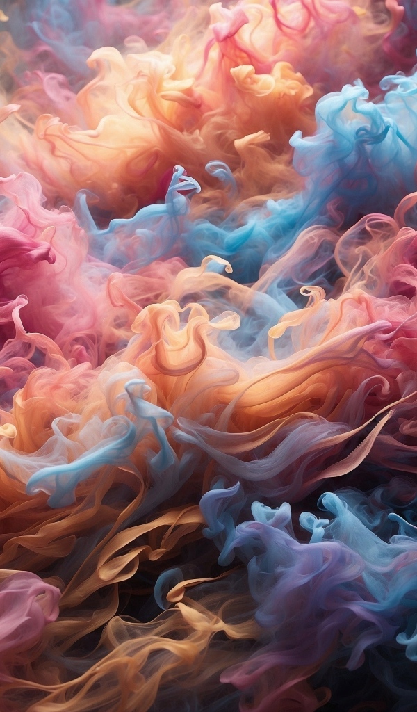 Разноцветный абстрактный дым