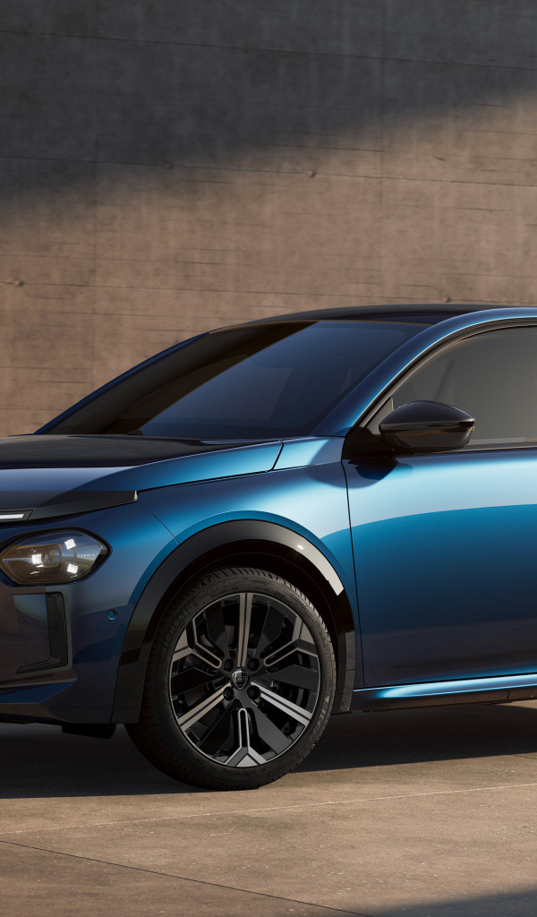 Синий автомобиль Lancia Ypsilon Edizione Limitata Cassina 2024 года