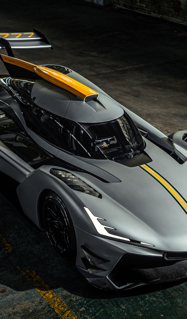 Быстрый Hypercar 777 вид сверху