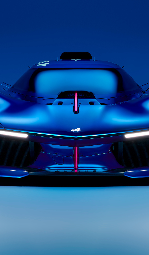 Вид спереди на автомобиль Alpine Alpenglow Hy4 2024 года