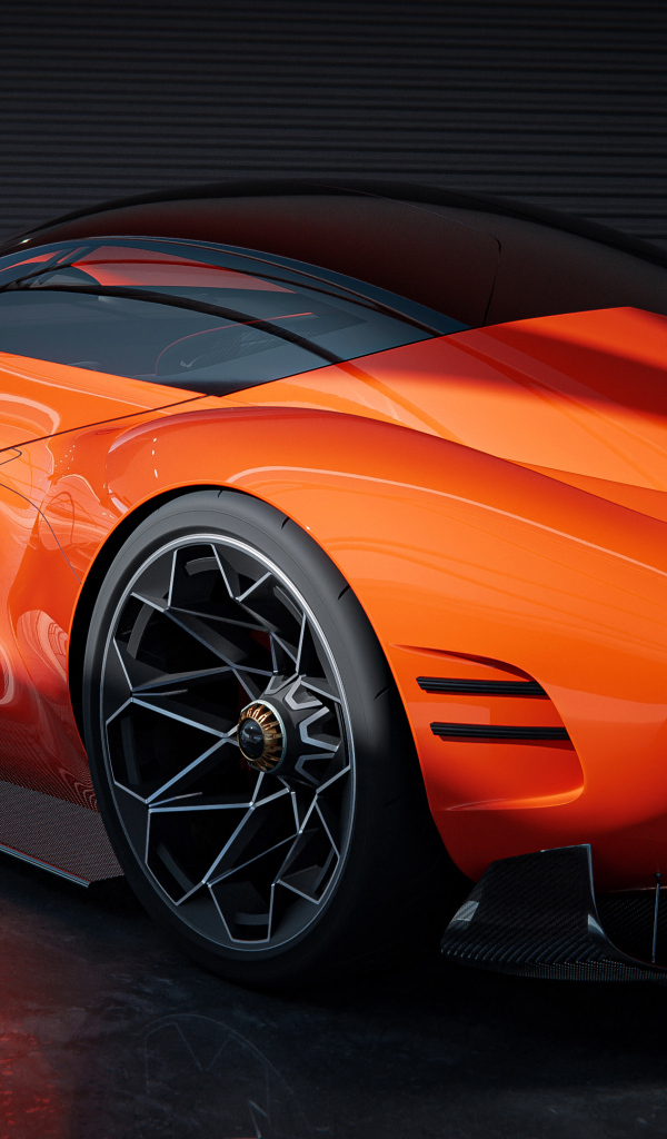 Автомобиль Genesis X Gran Berlinetta вид сзади