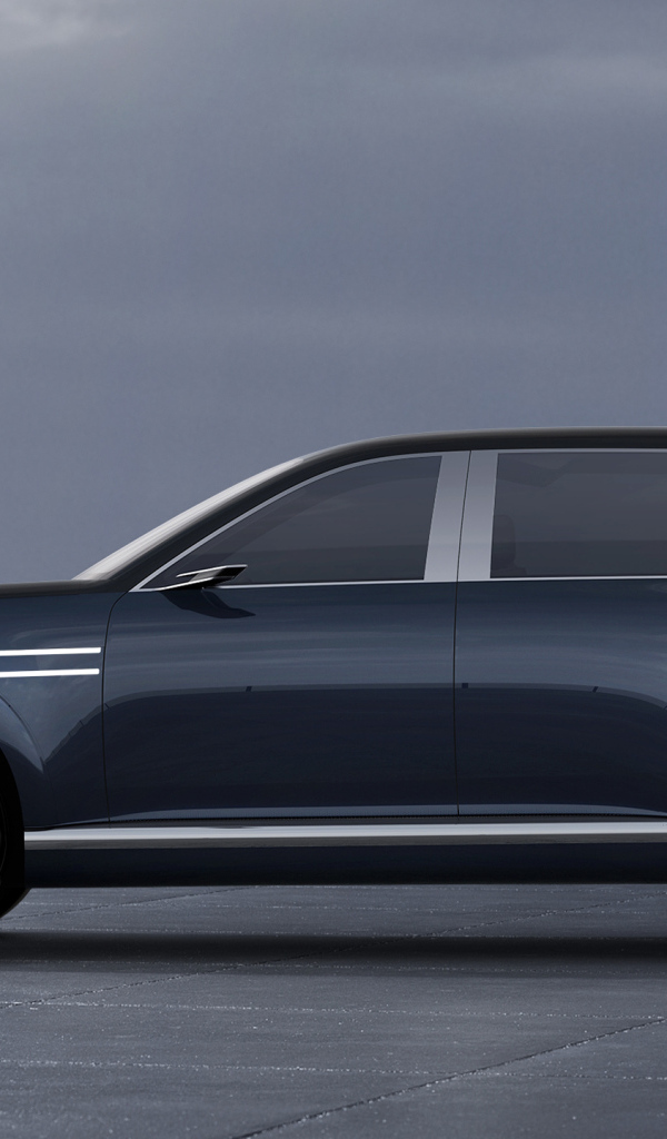 Вид сбоку на автомобиль Genesis Neolun Concept 2024 года