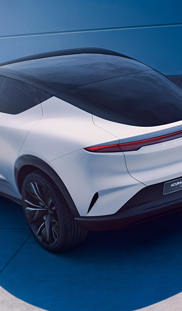 Вид сзади на автомобиль Acura Performance EV Concept 2024 года