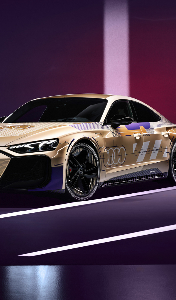 Быстрый автомобиль Audi RS E-Tron GT Prototype