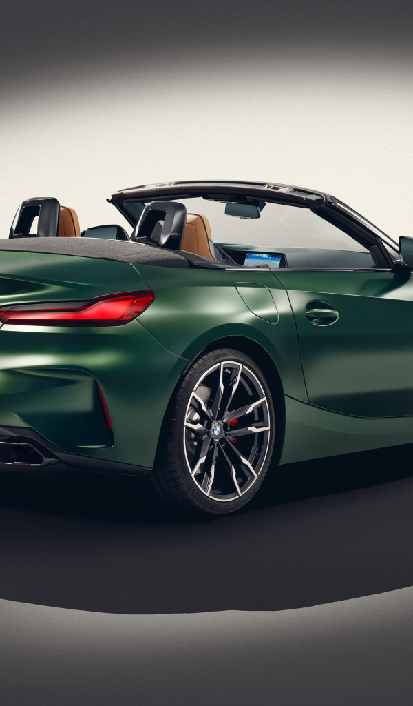 Зеленый автомобиль BMW Z4 M40i MT Pure Impulse Edition 2024 года вид сзади