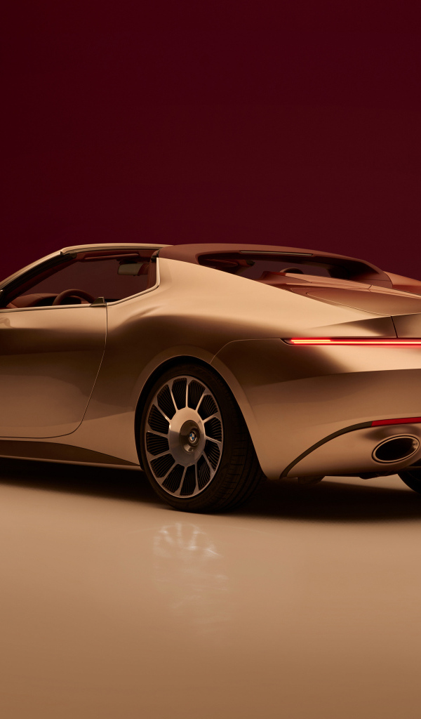 Вид сзади на автомобиль BMW Concept Skytop 2024 года