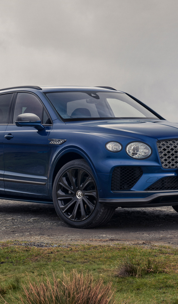 Синий внедорожник Bentley Bentayga EWB Mulliner 2024  года