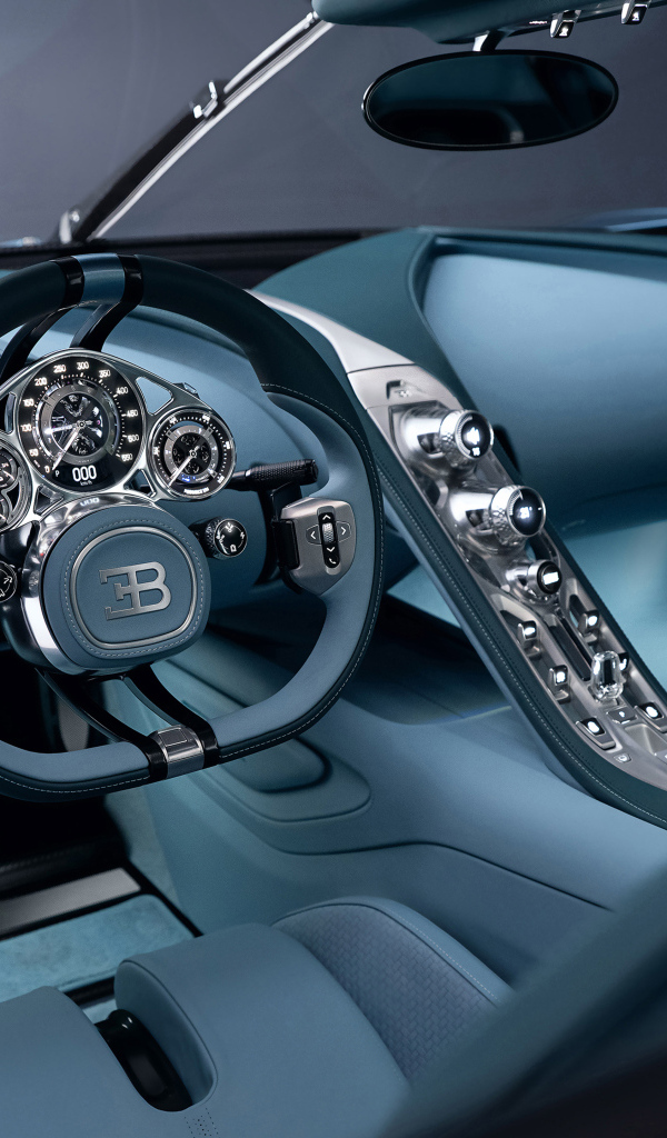Дорогой салон автомобиля Bugatti Tourbillon 2024 года