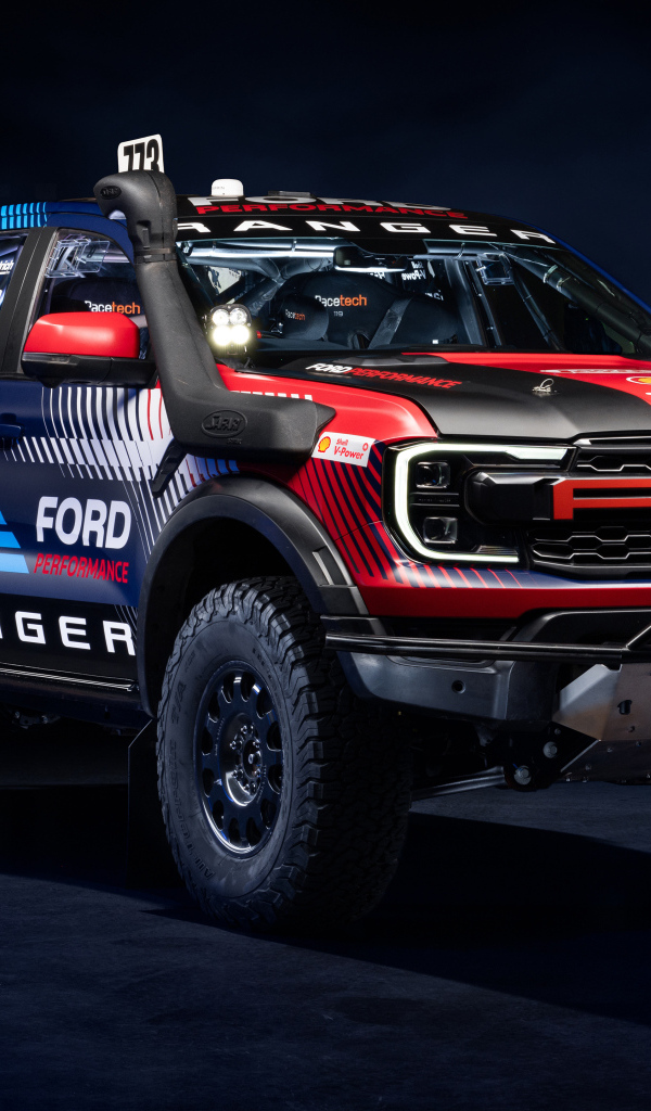 Большой Ford Ranger Raptor Race Truck 2024 года