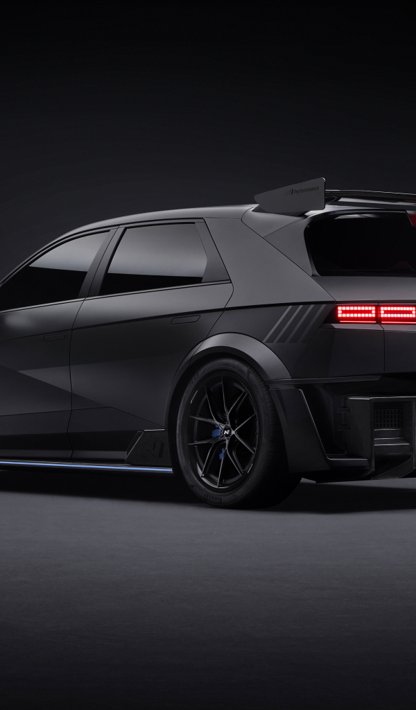 Вид сзади на Hyundai IONIQ 5 N NPX1 Concept 2024 года