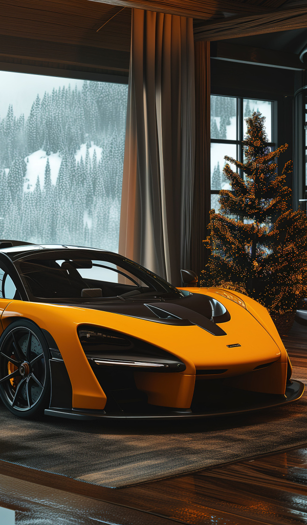 Быстрый спорткар McLaren Senna Cozy в доме